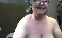 Fat Granny With Large And Saggy Breasts