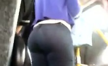 Great Butt In Tight Pants On The Bus