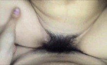 Hairy Asian Couple Haviing Vaginal Sex - Pov