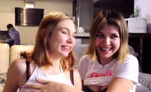 Amateur Teen Lesbian Coeds Kissing