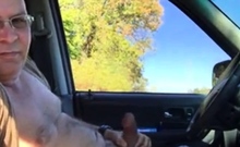 Daddy In The Car Play And Cum