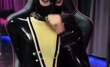 Latex bondage slave