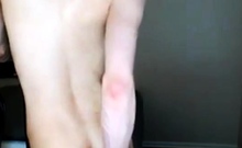Femboy fingering ass raw