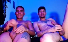 Exclusive Party Boys masturbating Part 3 doing a Cam Show