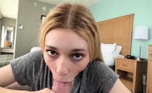 This Skinny Blonde Teen Fucks